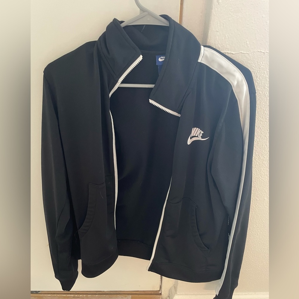 Black and white Nike jacket